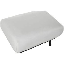 DKD Home Decor Descalzadora Asiento Banco Blanco y Negro de Poliéster Desmontable, 70x50x42 cm, con Altura de Asiento 42 cm