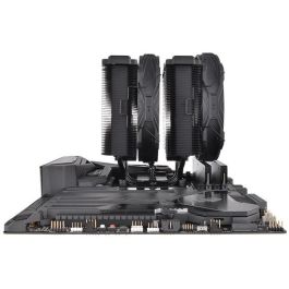 Thermaltake TOUGHAIR 710 Cooler de Aire para Procesador Negro, Doble Ventilador 14cm, Silencioso 23.9 dB, CPU, Rendimiento 250W