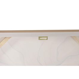 DKD Home Decor Cuadro Scandi Blanco Lienzo MDF Abstracto 62 x 62 x 4.5 cm (2 Unidades)