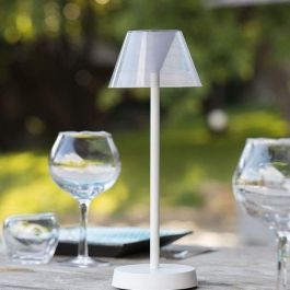Lámpara de mesa inalámbrica - LUMISKY - BEVERLY WHITE - H34 cm - LED blanco cálido Lámpara de mesa inalámbrica - LUMISKY - BEVERLY WHITE - H34 cm - LED blanco cálido