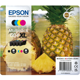 Epson Tinta Multipack Bk - C - M - Y 604XL Mayor Capacidad para Xp-2200, Wf-2910Dwf Cuatricolor Precio: 98.89000033. SKU: S0448405