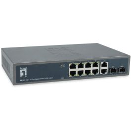 Level One GEP-1221 Switch Ethernet 10x GE 2xGSFP 19 pulgadas 150W con 8xPoE+ Precio: 213.50000001. SKU: B14WS8AYHB