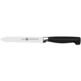 Zwilling 35145-000-0 - Juego de Cuchillos de Chef, Pan, Pelar con Tijeras y Bloque de Esche - Acero Inoxidable