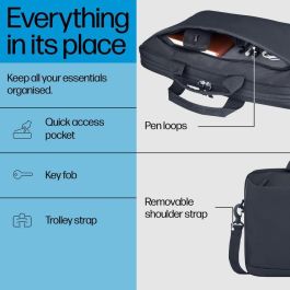 HP Maletín para Portátil de 14 Pulgadas, Compañero Diario para Portátil y Accesorios, Hecho con Materiales Reciclados