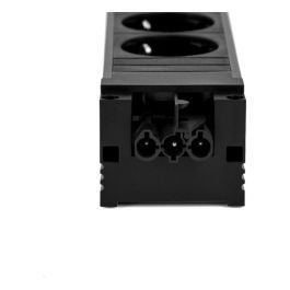 Bachmann 906.18819 - Regleta de Sobremesa Interior, 4 Tomas Schuko (Tipo F) sin Cable, 16A, 250V, Negro, IP20