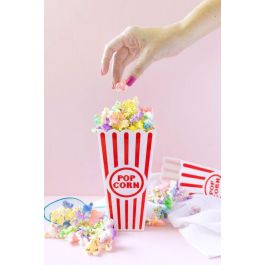 Cubo para palomitas de plástico Algon 9.5 x 19.3 cm (24 Unidades)