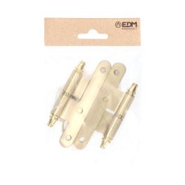 Pernio con remate pn03 izquierda 100x58mm latón satinado Pernio con remate pn03 izquierda 100x58mm latón satinado