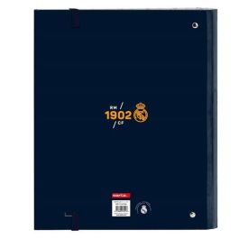Carpeta Con Recambio Safta Din A4 Tapa Forrada 100 H 60 gr Cuadro 5 mm Con Goma Y 5 Separadores Real Madrid 2 Carpeta Con Recambio Safta Din A4 Tapa Forrada 100 H 60 gr Cuadro 5 mm Con Goma Y 5 Separadores Real Madrid 2