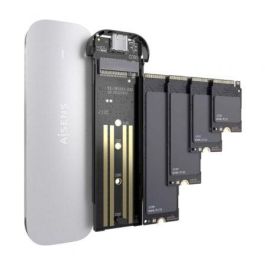 AISENS - CAJA EXTERNA M.2 (NGFF) ASM2-025SL NVMe A USB3.2 GEN2, PLATA
