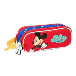 Bolso Escolar Portatodo Safta Doble Mickey Mouse Good Day 80x210x60 mm