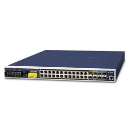 Planet Switch industrial 24 puertos PoE Gigabit 10/100/1000T 802.3at + 4 SFP+ 10G compartido gestionable L3 Precio: 1321.88999954. SKU: B129K96KX8