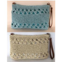 DKD Home Decor Neceser Boho Beige Azul Algodón PU 32x5x20 cm Pack de 4 Unidades