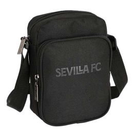 Bolso Bandolera Sevilla Fútbol Club Teen 16 x 22 x 6 cm Negro