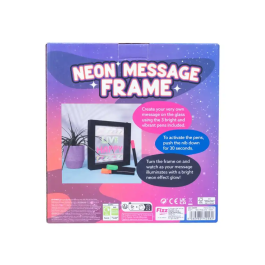 Wondee Marco de mensajes con efecto luz neón iluminado 235x42x245 mm