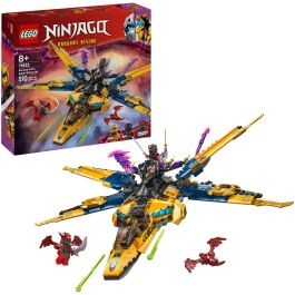 LEGO 71833 Ninjago El Renacer de los Dragones: Super Jet de la Tormenta de Ras y Arin - Set de Construcción con Dron y Minifiguras