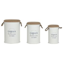 DKD Home Decor Caja Decorativa Urban Blanca para Hogar, Set de 3 Piezas en Metal y PU, Medidas 40x40x55,5 cm (Ancho x Fondo x Alto) DKD Home Decor Caja Decorativa Urban Blanca para Hogar, Set de 3 Piezas en Metal y PU, Medidas 40x40x55,5 cm (Ancho x Fondo x Alto) Precio: 127.69000046. SKU: B12942EZF6