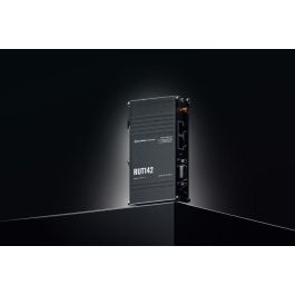 Teltonika Networks RUT142 (EU) Router Ethernet Industrial Compacto, WiFi 4, 2x Ethernet, RS232, Soporte DIN, RutOS, Gestión RMS