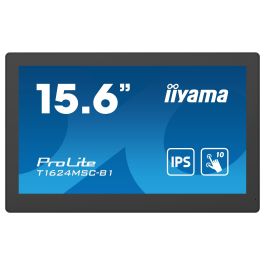 IIYAMA T1624MSC-B1 39.5cm (15.6") Full HD LED IPS Pantalla Táctil 10 Puntos 1920x1080 25ms 450cd/m² Negro