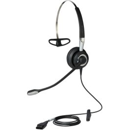 Jabra BIZ 2400 II QD Auriculares Mono Diadema Alámbricos con Cancelación de Ruido y Voz HD para Oficina/Centro de Llamadas