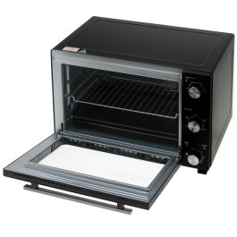 Adler ad 6026 Horno Eléctrico con Convección y Asador, 1800W, 48L, Acero Inoxidable, 90-230°C, Temporizador 60 min