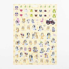 Cerdá Pack de Pegatinas Infantiles Bluey, Set de Adhesivos Decorativos, 18x25 cm, Color Azul, para Niños +3 Años Cerdá Pack de Pegatinas Infantiles Bluey, Set de Adhesivos Decorativos, 18x25 cm, Color Azul, para Niños +3 Años