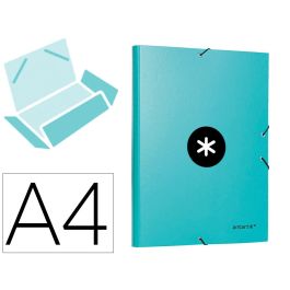 Carpeta Antartik Gomas A4 3 Solapas Carton Forrado Color Menta Precio: 5.89000049. SKU: B1CH4LAXG9