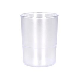 Q-connect Cubilete Portalapices Transparente Plástico Diámetro 75 mm Alto 100 mm