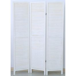 Atmosphera Biombo de madera de paulownia color blanco 170x40 cm Precio: 123.50000036. SKU: S7910546