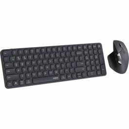 RAPOO 9760M Combo Teclado y Ratón Inalámbrico Ultrafino Gris Oscuro