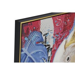 DKD Home Decor Cuadro Moderno Multicolor 80 x 80 cm Pintado a Mano (2 Unidades)