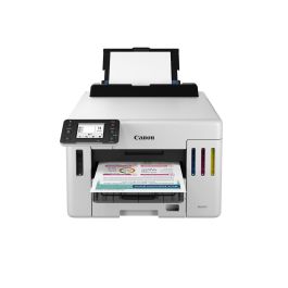 Canon Maxify Gx5550 Megatank Impresora de Inyección de Tinta Wi-Fi, Pantalla Táctil LCD 6,9 cm, A4, Solo Imprimir