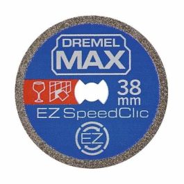 Hoja de diamante de alta durabilidad Dremel Max S545 EZ SpeedClic: materiales duros de ø38 mm