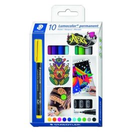 Staedtler 318 Rotulador permanente Lumocolor para retroproyección, punta de fibra, caja 10 unidades colores surtidos Precio: 15.79000027. SKU: B12KTDQRTQ