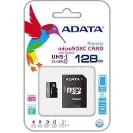 Adata Tarjeta Memoria Micro SD 128GB Clase 10 UHS-I con Adaptador SD Precio: 19.49999942. SKU: B18WBGGQMA