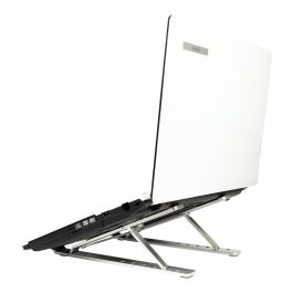Inter-Tech NBS-200 Soporte para portátil hasta 15.6'' Altura Ajustable Plata Aluminio