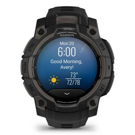 Garmin Instinct 3 Smartwatch AMOLED 1.2" Pantalla Táctil GPS Multibanda SatIQ 45 mm Resistente Monitor de Salud y Linterna Negro Garmin Instinct 3 Smartwatch AMOLED 1.2" Pantalla Táctil GPS Multibanda SatIQ 45 mm Resistente Monitor de Salud y Linterna Negro