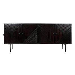 Buffet Moderno DKD Home Decor Marron Oscuro Negro 45 x 77.5 x 177 cm