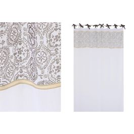 Cortina Cottage DKD Home Decor Blanco Marron 260 x 260 x 140 cm (2 Unidades) Precio: 39.49999988. SKU: B1DVJ56KTH