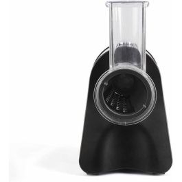 Livoo DOP192 Rallador Eléctrico Multifunción con 4 Conos Intercambiables: Ralla, Rebana, Pica. Acero Inoxidable, Negro y Gris.