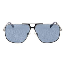 Guess GU00070 09V Gafas de Sol de Aviador para Hombre, Montura Metálica Mate, Cristales Azules 61mm y Patillas 140mm Guess GU00070 09V Gafas de Sol de Aviador para Hombre, Montura Metálica Mate, Cristales Azules 61mm y Patillas 140mm