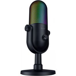Razer Seiren V3 Chroma Micrófono para tableta, Supercardioide, USB-C, Negro, Plug and Play, con retroiluminación LED