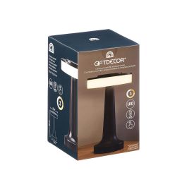 Giftdecor Lámpara Sobremesa Toque Negro 12x20x9 cm