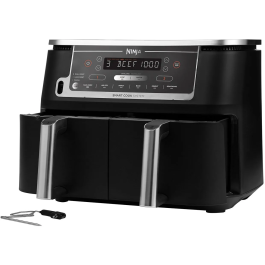 Ninja Freidora de Aire AF451EU, Doble Depósito, 9.5 L, 6 Programas, 2470 W