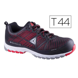 Faru Zapatos de Seguridad Delta Sport S1P HRO FO A E SRC Negro y Rojo Talla 44