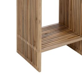 S/2 Peana Natural Madera de Teca Salón 33 X 27 X 86 cm