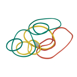 Q-connect Gomillas elásticas colores caja de 15 gr, surtidas nº 8 y nº 4