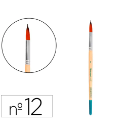 Liderpapel Pincel para Pintura Acrílica y Acuarela Nº 12 Punta Redonda Pelo Sintético Certificado FSC Precio: 42.35. SKU: B13NLPXZQ6