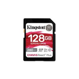 Kingston 128GB Canvas React Plus SDXC UHS-II 280R/100W U3 V60 for Full HD/4K Kingston 128GB Canvas React Plus SDXC UHS-II 280R/100W U3 V60 for Full HD/4K