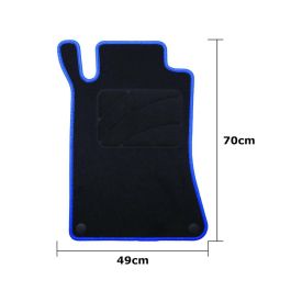 Set de Alfombrillas para Coche OCC Motorsport OCCMC0058BL Negro Mercedes W203 Clase C Sedan-CLC 5 Piezas