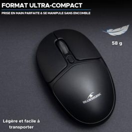 Ratón Inalámbrico - BLUESTORK - Office 25 - PC/MAC - Negro - Conexión 2,4 GHz - Batería de Larga Duración Ratón Inalámbrico - BLUESTORK - Office 25 - PC/MAC - Negro - Conexión 2,4 GHz - Batería de Larga Duración